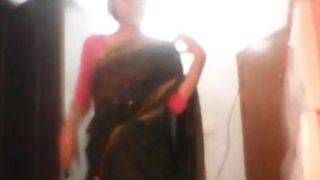 Bangladeshi teen girl of 19 years stripping saree full nude