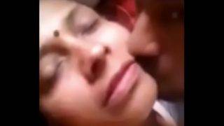 Desi Indian MILF with her son’s friend foreplay video