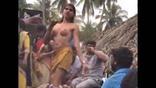 Indian village natukatti record dance video in public