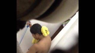 Indian bathroom vent spy video of bhabhi