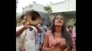 Indian nude street festival dance video