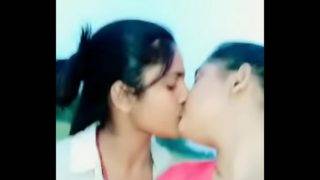 Indian teen lesbians lip kissing romance video