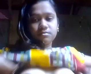 Lovely boobed Bagladeshi selfie for lover