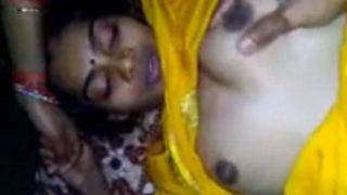Yellow silk saree maid sex