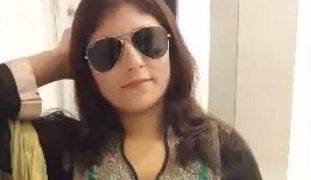 Pakistani hottie wearing salwar kameez in hotel