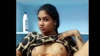 Cheating Malayali wife naked fingering video call with BF