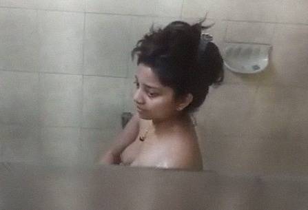 Indian hidden camera in bathroom