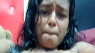 Tamil hottie fingering her hairy pussy sexy nude selfie video