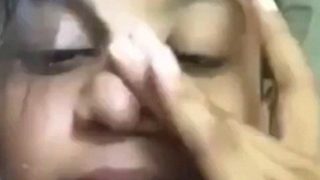 Young desi guy drinking nipple of his girlfriend