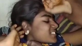 Tamil girl asking to switch off lights before blowjob