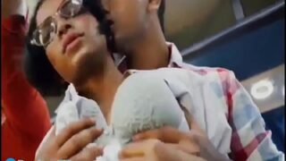 A Pervert fucks an 18 yr old schoolgirl on a public bus