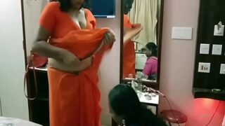 A horny husband rams his wife and her sister together