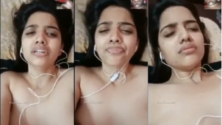 Desi porn of a naked Chennai girl masturbating on a video call