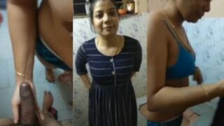 A hot bathroom sex MMS of Hindi bf video