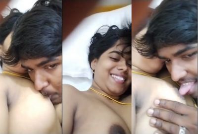 Guy sucks his married GF's boobs in Tamil porn – AuntyMaza.in – AuntyMaza.in
