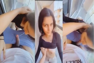 19-year-old girl's blowjob in balcony in Indian outdoor xxx – AuntyMaza.in – AuntyMaza.in