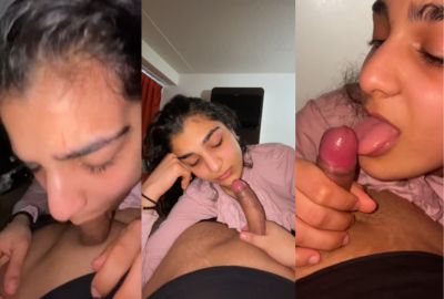 An 18-year-old girl sucks American lover's dick in NRI porn – AuntyMaza.in – AuntyMaza.in