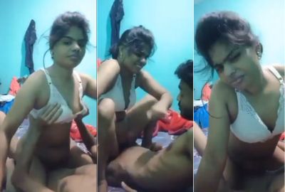 Desi sex video of a village girl riding on cousin's dick – AuntyMaza.in – AuntyMaza.in