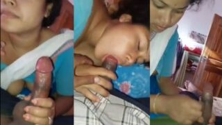 Devar enjoys nude Bhabhi’s boobs and blowjob