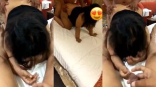 Husband lets a guy fucks his wife in cuckold sex MMS
