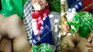 Kashmiri girl’s outdoor xxx sex MMS with a tourist