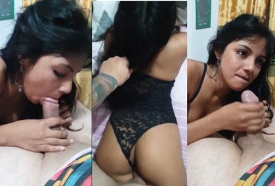 Sexy girl in lingerie sucks lover's dick in NRI porn – AuntyMaza.in – AuntyMaza.in