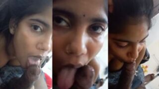 Kinky lover shoots his desi GF’s blowjob MMS