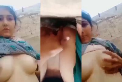 Horny girl squeezes her boobs and fingers her hairy pussy – HamaterDesi.com – HamaterDesi.com