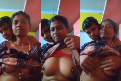 Pervert squeezes mature lady's boobs in desi aunty sex MMS – HamaterDesi.com – HamaterDesi.com