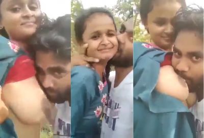 Indian outdoor sex of a guy sucking his GF's tight boobs – HamaterDesi.com – HamaterDesi.com