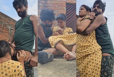 Lucknow couple couple sex MMS from an open terrace – HamaterDesi.com – HamaterDesi.com