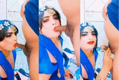 Shemale in saree sucks a dick in Indian gay porn – HamaterDesi.com – HamaterDesi.com