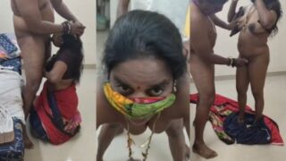 Desi sex video of two men fucking a horny maid