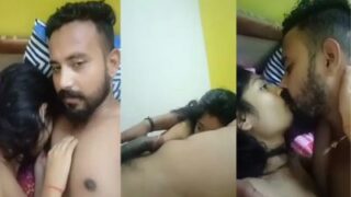 Big guy enjoys romantic sex with his cute GF