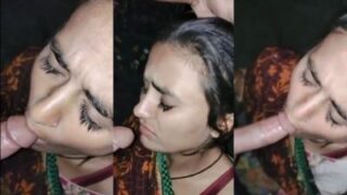 Owner records his maid’s blowjob MMS while sucking his dick