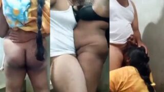 Telugu lady sucks a dick and enjoys standing sex