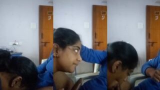 Indian office blowjob MMS of a secretary and her boss
