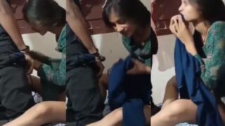 Village girl’s first blowjob MMS with her horny cousin