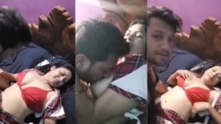 Wife wears erotic clothes and enjoys couple sex