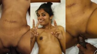 Pervert drills his desi nude GF’s tight pussy in a hotel