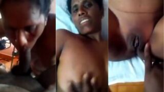 Man fucks a South Indian maid’s pussy